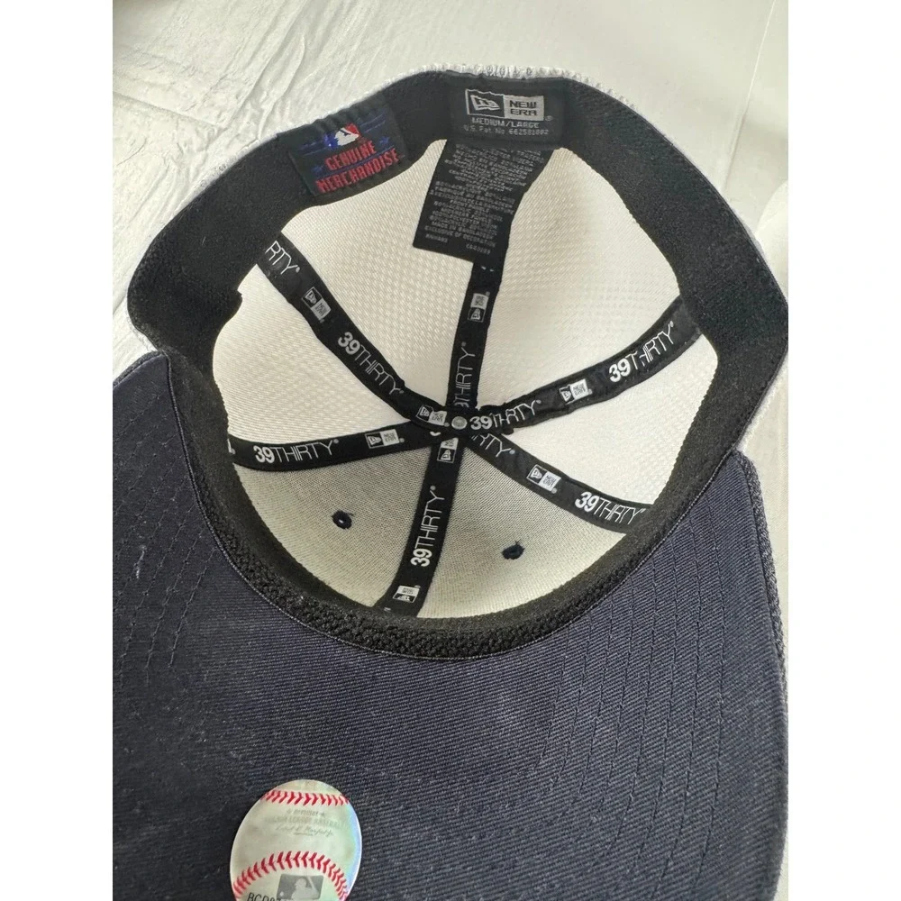 New Era Houston Astros 39THIRTY Stretch Fit Hat Navy Blue White Mesh Mens M/L
